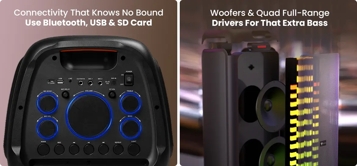 Toreto TOR-372 Wireless Bluetooth Speaker