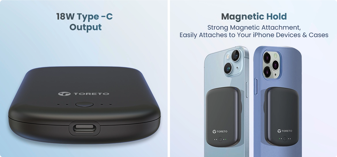 Toreto Eon Mag TOR-77 Magnetic Wireless Powerbank